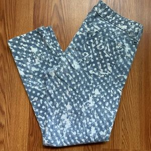 Gap 1969 Skinny Polka Dot Bleached Jeans